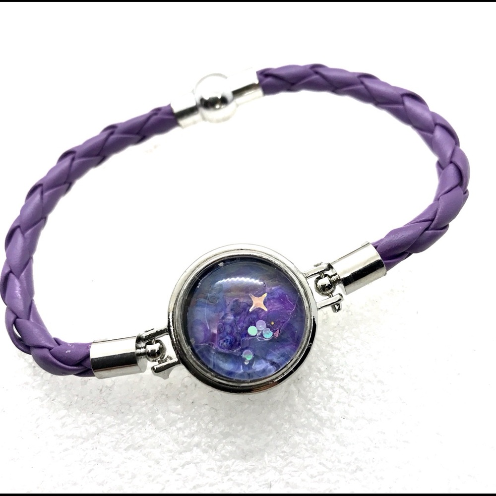 Leather snap bracelet Handmade 20mm snap SB20